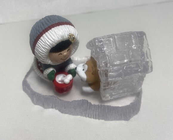 Hallmark Other - Hallmark 1993 Frosty Friends #14 Doghouse Husky Keepsake Ornament